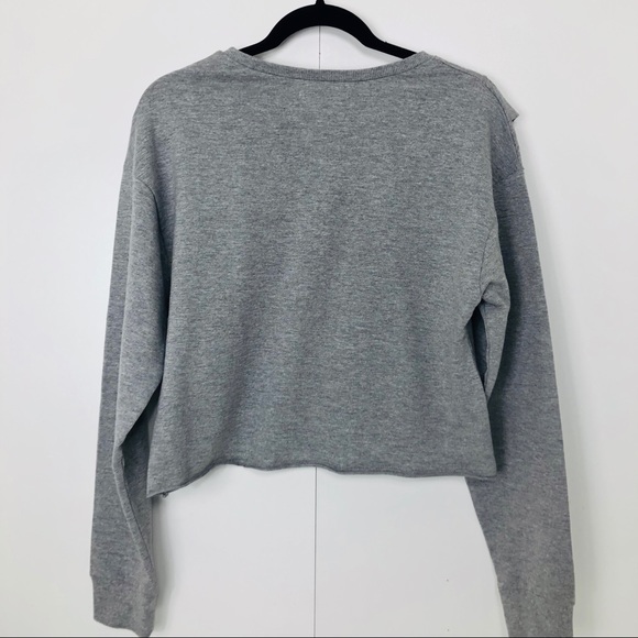 Zara Trafaluc Cropped Sweater w/ Ruffle Detail - Picture 3 of 3